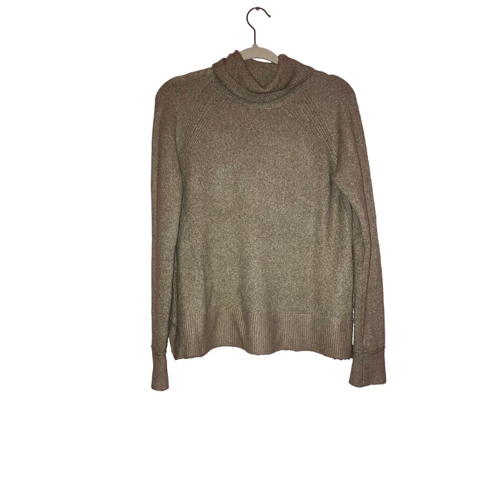 Tahari Taupe Cowl Neck Sweater